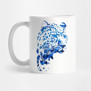 Cheetah with double exposure design Mug